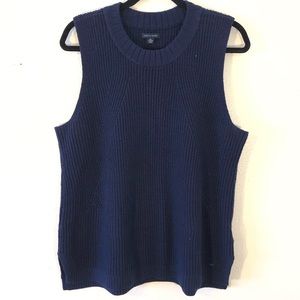 Tommy Hilfiger Navy Sleeveless Sweater Top SizeXXL